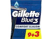 Станок одноразовий для голiння 12шт чол Blue 3 Comfort Slalom ТМ GILLETTE