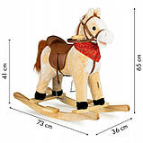 Кінь гойдалка ECOTOYS XL-106 Бежева, фото 4