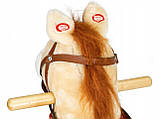 Кінь гойдалка ECOTOYS XL-106 Бежева, фото 2