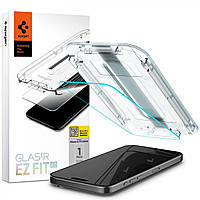 Захисне скло Spigen для iPhone 15 Pro Max - EZ FIT GLAS.tR (1 шт), Clear (AGL06878)