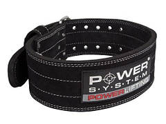 Пояс для пауерліфтингу Power System PS-3800  PowerLifting шкіряний Black L