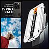 Захисне скло Spigen для iPhone 15 Pro Max - EZ FIT GLAS.tR (2 шт), Black (AGL06873), фото 5