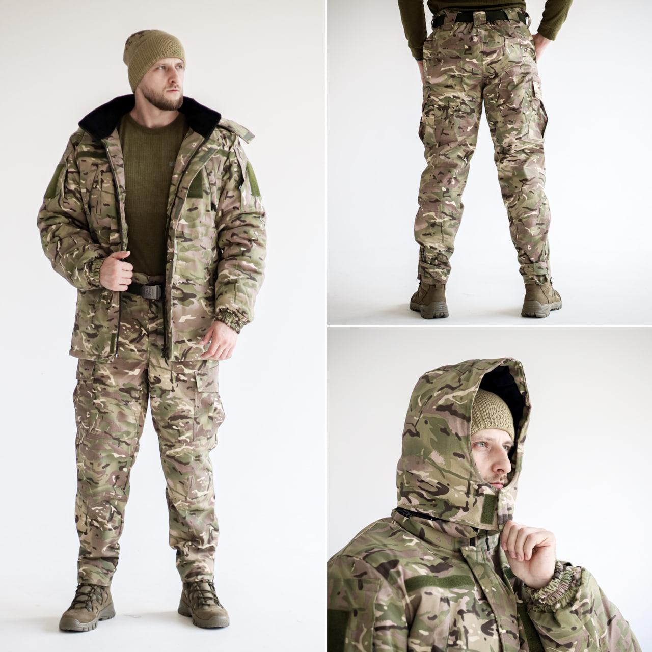 Зимова форма ЗСУ (Бушлат на флісі Мультикам + Штани на флісі мультикам), фото 1