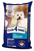 Клуб 4 лапи корм для собак 14 кг ягня і рис
