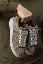 Кросівки Adidas Campus Brown Khaki / Адідас Кампус 00 Коричневі з Хакі, фото 4