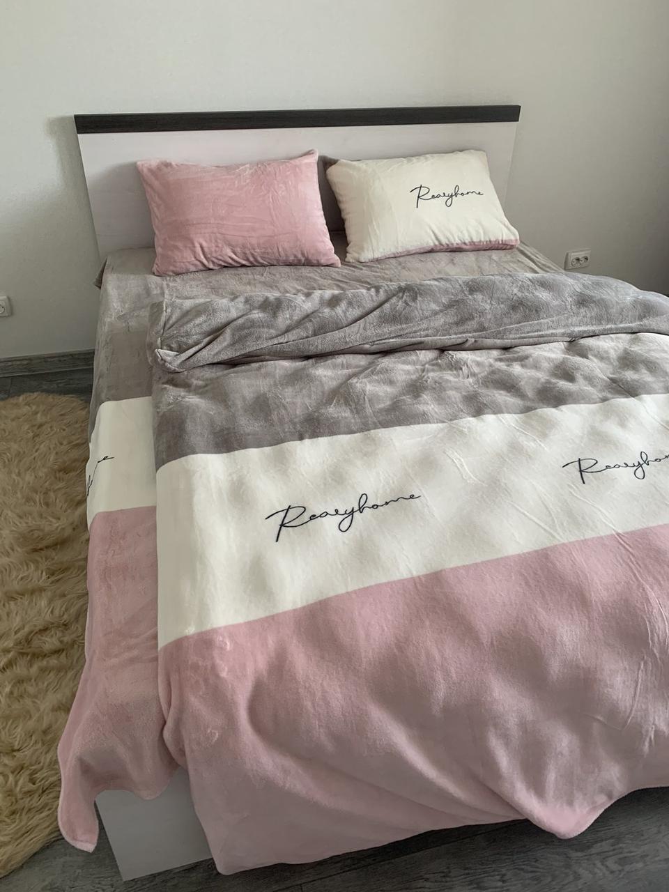 Велюрова постільна білизна Євро