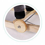 Кінь гойдалка ECOTOYS XL-106W Сірий із колесами, фото 9