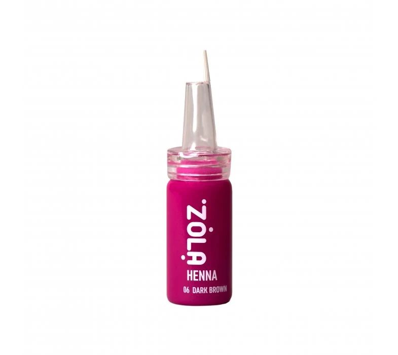 Хна для брів ZOLA 06, темно-коричнева, 10 г