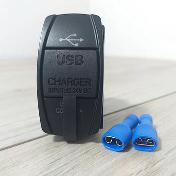 Автомобільний зарядний пристрій USB вбудований модуль із подвійним USB 5 V 3.1 A Чорний (KG-11342)