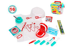 Набір стоматолога Dentist set 16 деталей ТехноК (7365) дантист  - Виготовлено в Україні