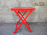 Комплект Кавовий Стіл та Стілець Розкладний для Вуличних кафе, Ресторанів, Барів, Балконів та Кухні, фото 5