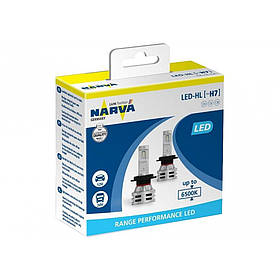 Лампа LED H7 NARVA радіатор+кулер 24 W 8000 LM/6500 K IP67 8-48V (180333000)