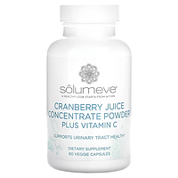 Solumeve, концентрат клюквенного сока с витамином C, 60 капсул