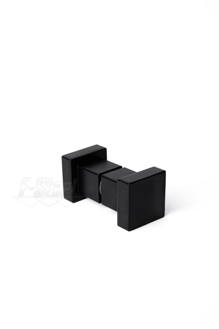 Ручка-кноб 30*30 mm квадратна алюмінієва, чорна