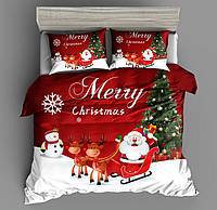 Детское новогоднёе постельное белье "Малыш Санта"