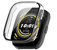 Чехол-накладка DK Пластик Gloss Стекло Full Cover для Xiaomi Amazfit Bip 5 (clear)