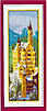Набір для вишивання за нанесеною на канву схемою "German Swan Stone Castle". AIDA 14CT printed, 16*41 см, фото 11
