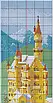 Набір для вишивання за нанесеною на канву схемою "German Swan Stone Castle". AIDA 14CT printed, 16*41 см, фото 5