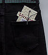 Жіночі прямі утеплені класичні джинси Vanver чорного кольору, фото 6