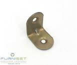 Кутник металевий меблевий 20х20х15 чорний