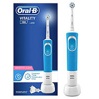 Електрична зубна щітка Oral-B Vitality D100 Braun блакитна , доросла