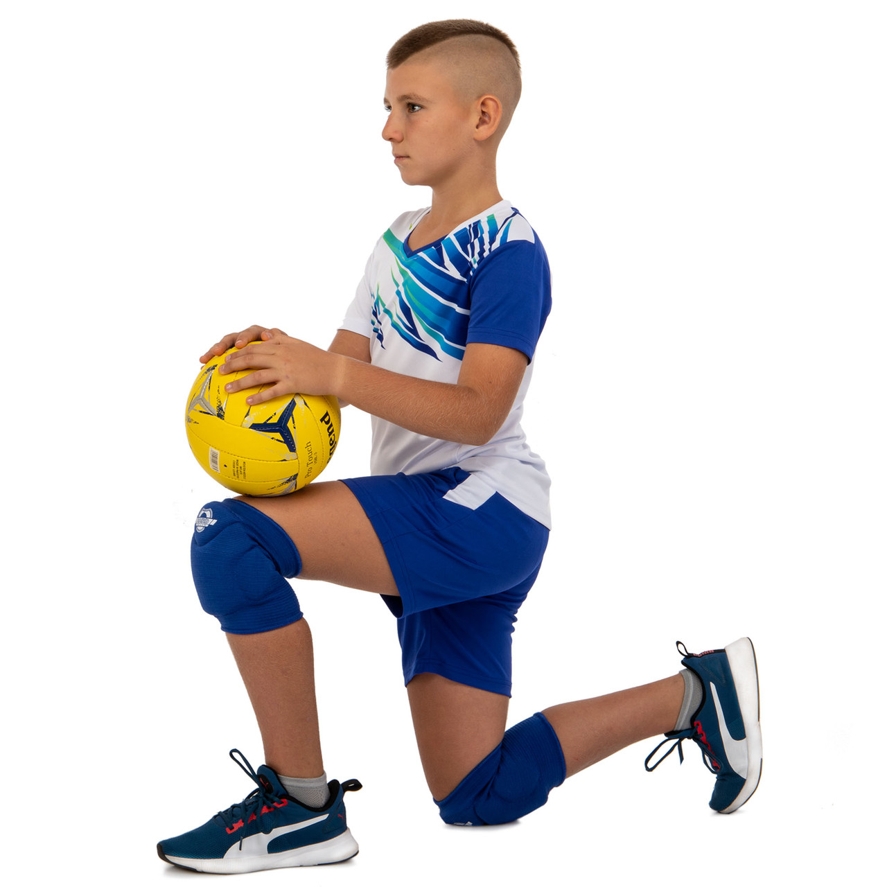 Спортивные наколенники для волейбола (2шт) наколенник для танцев и гимнастики синие HARD TOUCH CO-8899 S - фото 3 - id-p1986966330