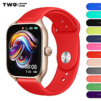 Ремінець для Xiaomi Amazfit GTS 4/GTS 4 mini силіконовий (AN) Червоний