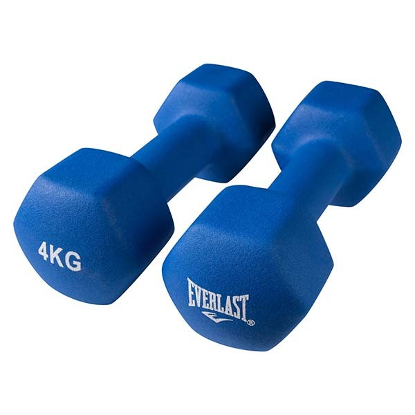 Гантелі для фітнесу вінілові 4 кг х 2 шт ELAST 80024/4, фото 1