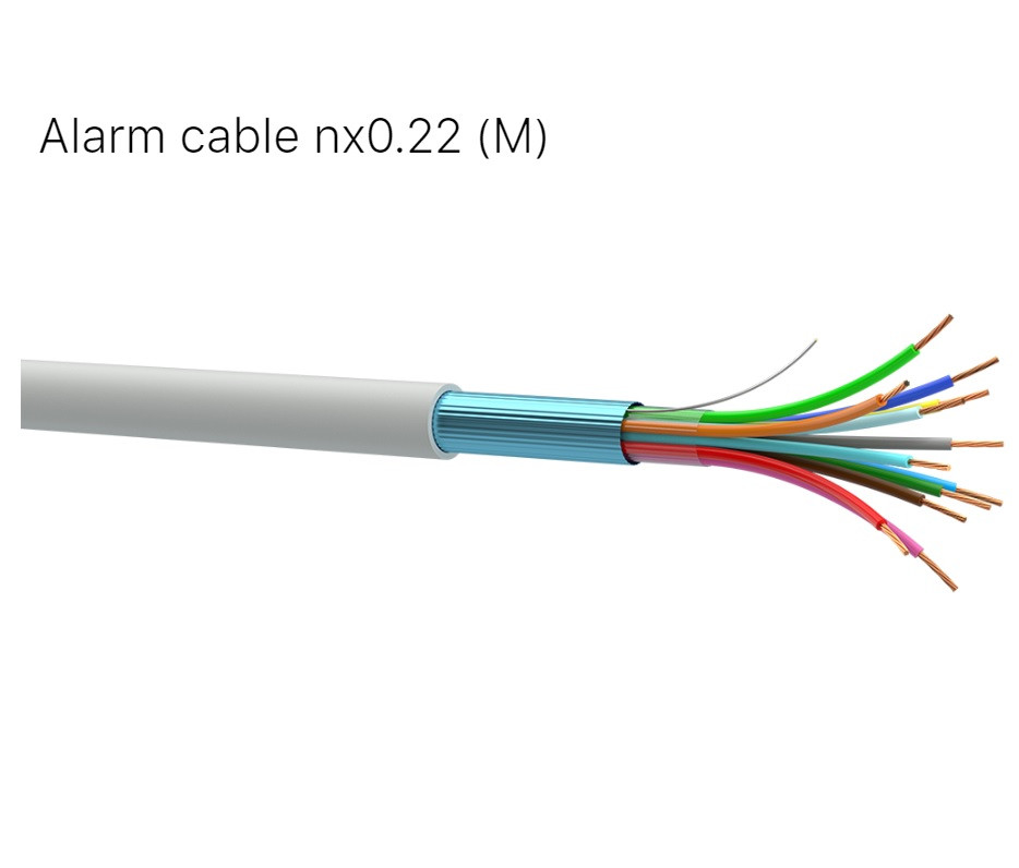 Кабель для систем сигналізації Alarm cable 4x0.22 мідний в екрані, Одескабель