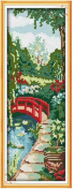 Набір для вишивання за нанесеною на канву схемою "Four seasons (1) Summer".AIDA 14CT printed , 15*35