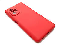 Силіконовий чохол з мікрофіброю для Xiaomi Redmi Note 10 pro червоний захист камери