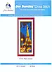 Набір для вишивання за нанесеною на канву схемою "Paris tower". AIDA 14CT printed 16*38 см, фото 2