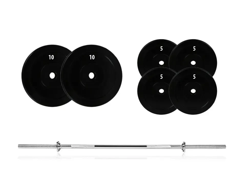 Штанга 50 кг ( композитні диски + прямий гриф 180 см ), фото 1