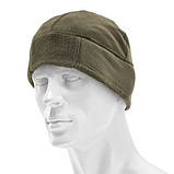 Флісова шапка підшоломник MFH BW Hat Fleece тактична фліс олива L XL, фото 2