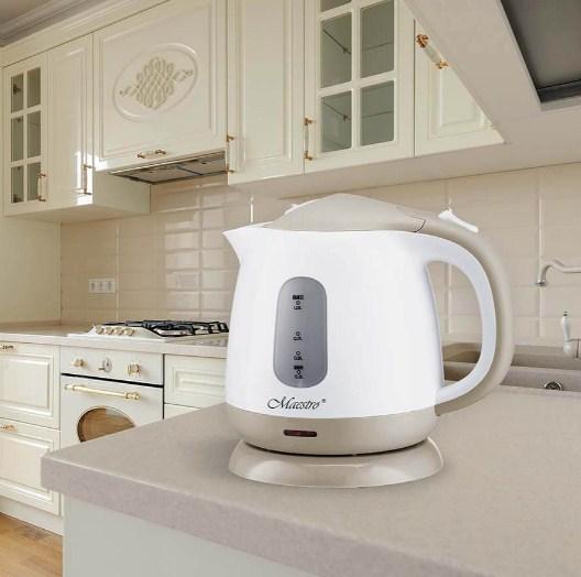 Електричний чайник Maestro MR-012-BEIGE 1100 Вт для дому, чайник для кухні 1 л коричневий
