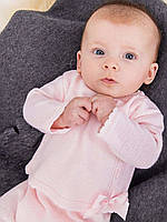 Детская трикотажная кофта Dandelion Для Девочки Розовая Спинка на пуговицах Размер 62 0/3 месяца