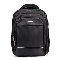Чоловічий рюкзак з USB-виходом Daifan 5052 чорний