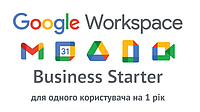 Подписка на Google Workspace Business Starter для одного пользователя (Годовой план).