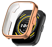 Чехол-накладка DK Silicone Face Case для Xiaomi Amazfit Bip 5 (rose gold)