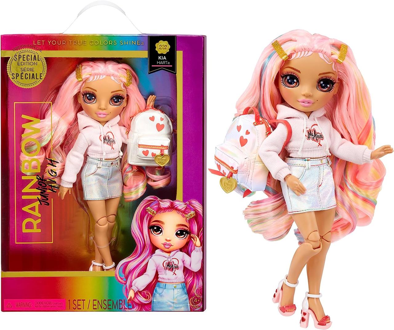 Лялька шарнірна Рейнбоу Кіа Харт Rainbow high Kia Hart Junior (590781)