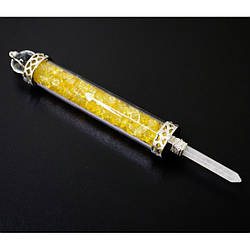 Чакральний жезл із крихтою Цитрину