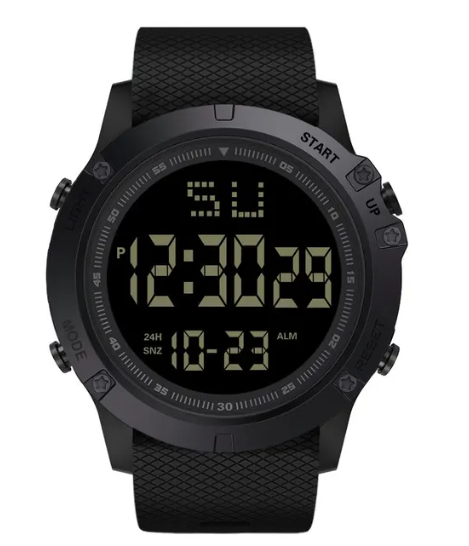 Годинник наручний спортивний водостійкий електронний Чорні
