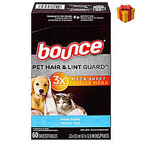 Салфетки для сушильной машины Bounce Pet Dryer Sheets, Outdoor Fresh Scent, 60 штук