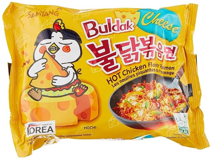 Лапша швидкого приготування Samyang Buldak Hot Chicken Ramen Cheese Noodles 140 g