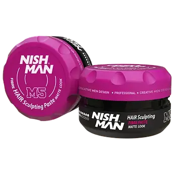 Матова паста-файбер для укладання волосся Nishman Matte Paste М5 30мл