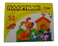 Пластилин 14цв 210гр ТІКІ 52134-ТК