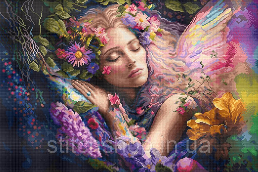 L8081 Bed of Flowers/Lit de Fleurs. Letistitch. Набір для вишивки хрестиком