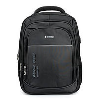 Черный городской рюкзак мужской Daifan 5038 с USB-выходом