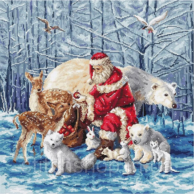 L8082 Santa and Friends/Père Noël et les amis. Letistitch. Набір для вишивки хрестиком