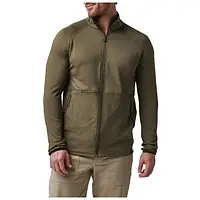 Куртка флисовая 5.11 Tactical Stratos Full Zip олива,тактическая военная теплая зимняя флиска хаки для военных XXL